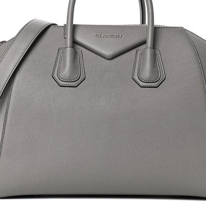 Givenchy Sugar Goatskin Medium Antigona Light Grey 9 of 17