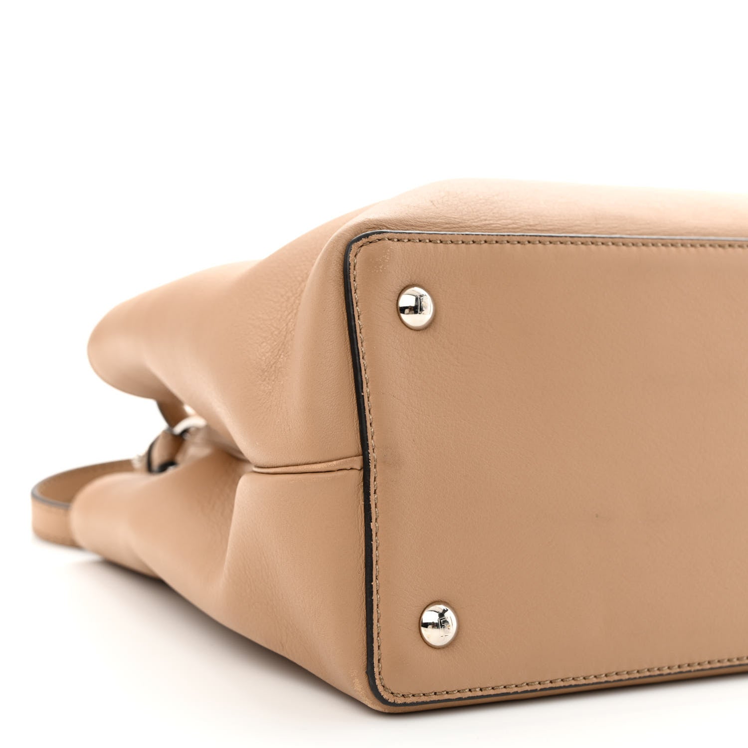 Fendi Vitello Dolce Century Petite 2Jours Tote Cuoio Tempesta 9 of 14