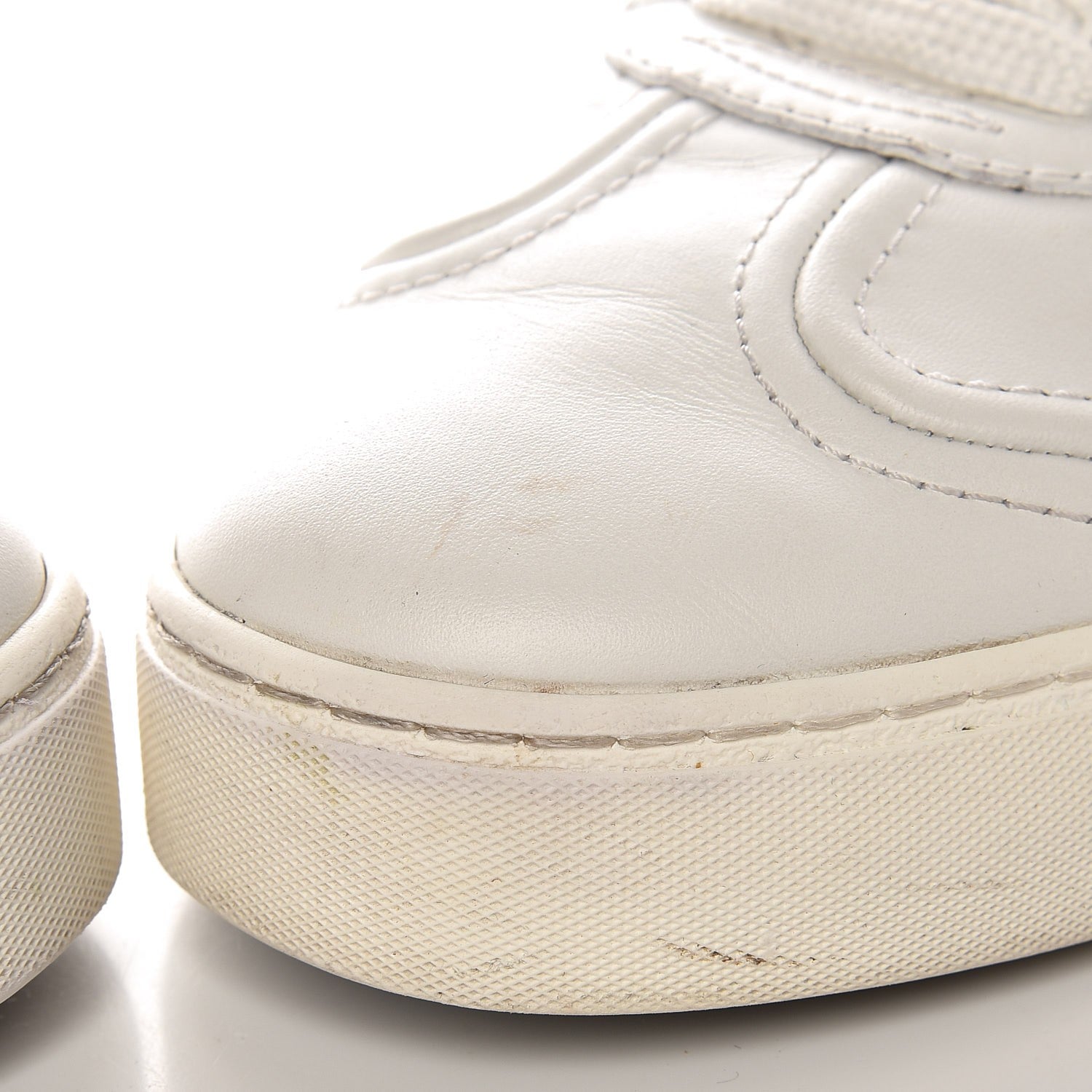 Valentino Garavani Calfskin Rockstud Sneakers 39.5 White 11 of 11