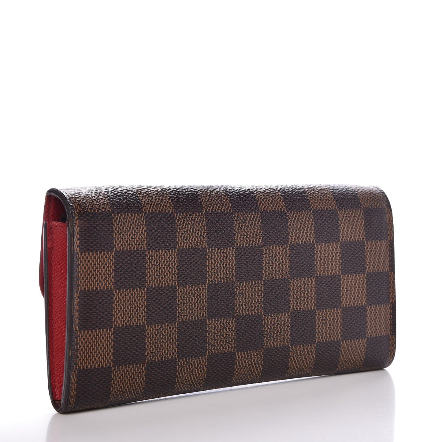Damier Ebene Emilie Wallet Red