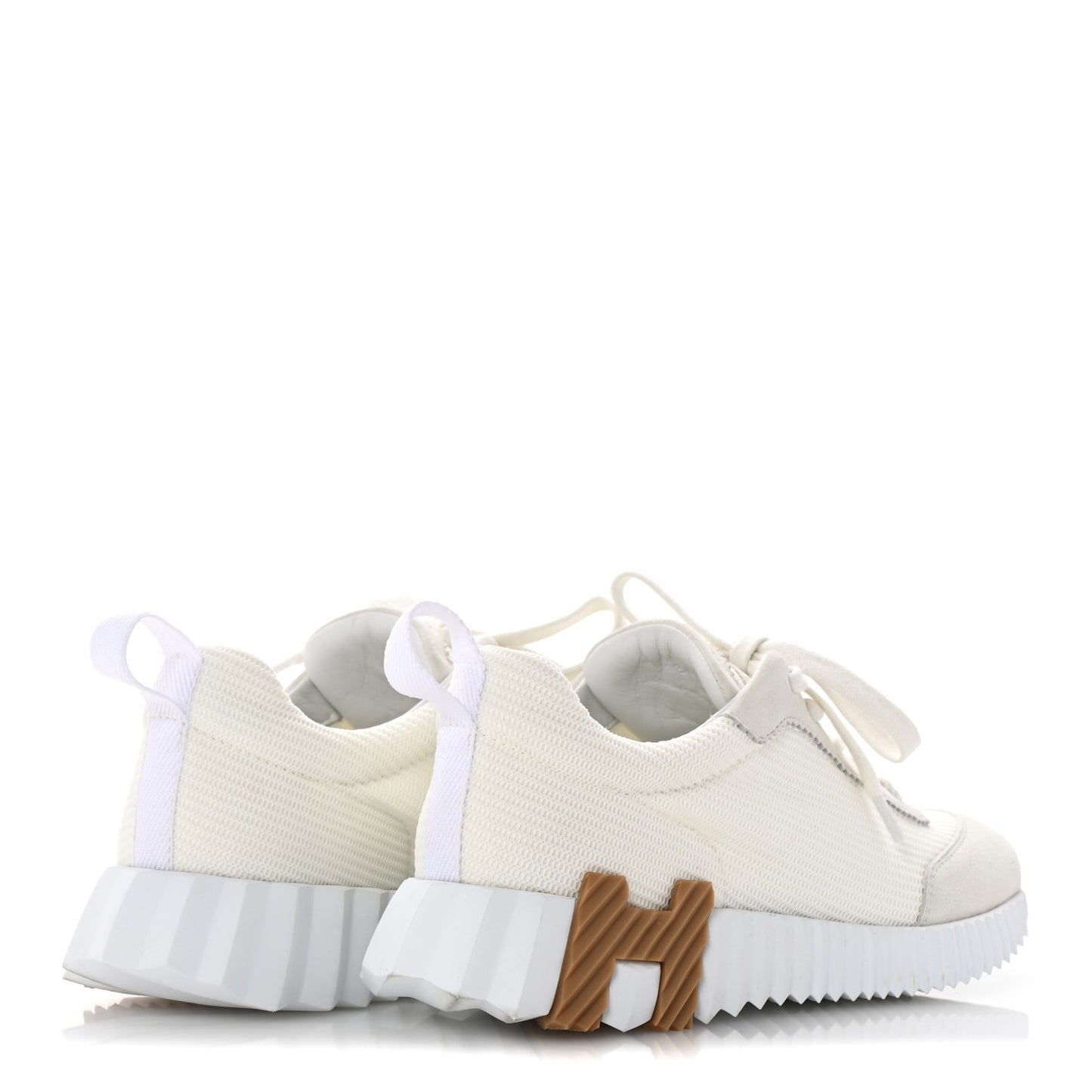 Graphic Mesh Suede Goatskin Womens Bouncing Sneakers  36 White