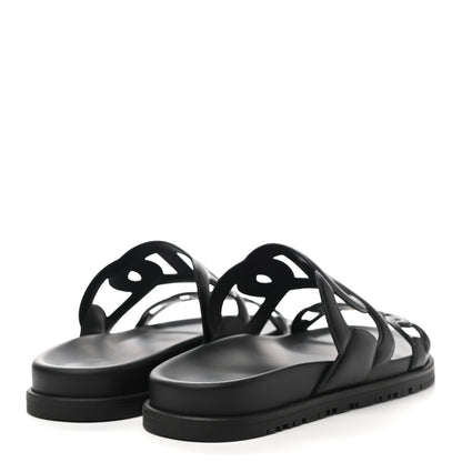 Hermes Nappa Extra Sandals 37 Black 4 of 9
