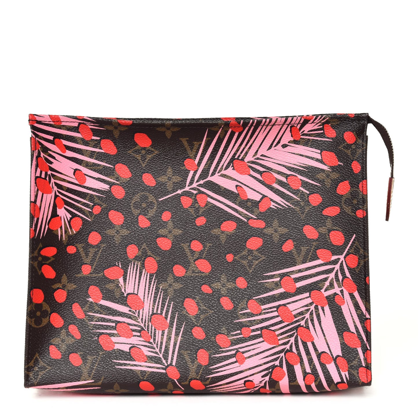 Monogram Jungle Dots Toiletry Pouch 26 Sugar Pink Poppy
