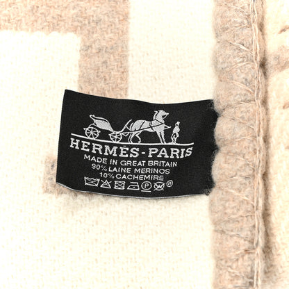 Hermes Wool Cashmere Avalon III Blanket Coco Camomille 3 of 3