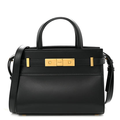 Saint Laurent Smooth Calfskin Manhattan Nano Shopper Tote Black 1 of 9