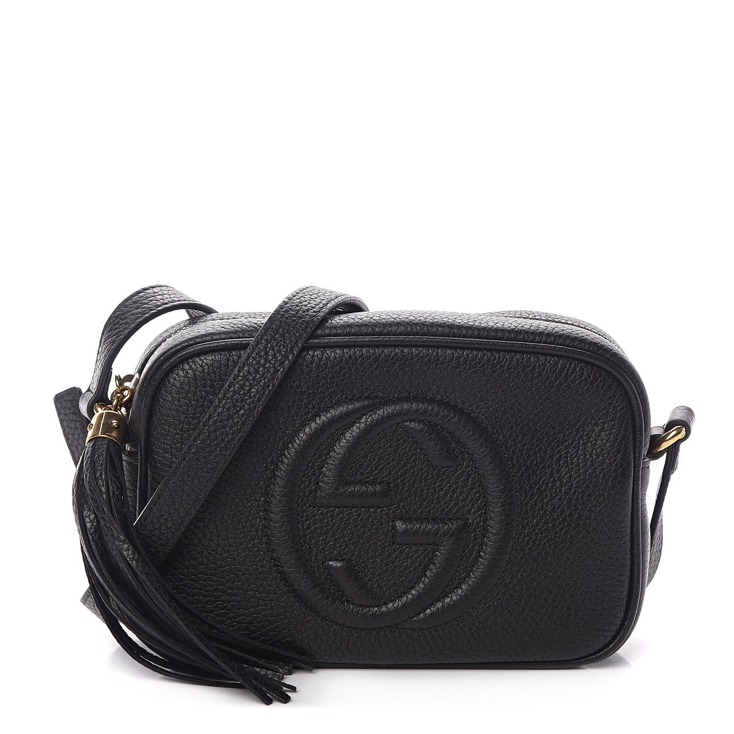 Gucci Pebbled Calfskin Mini Soho Disco Bag Black 1 of 7