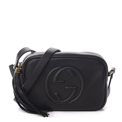 Gucci Pebbled Calfskin Mini Soho Disco Bag Black 1 of 7