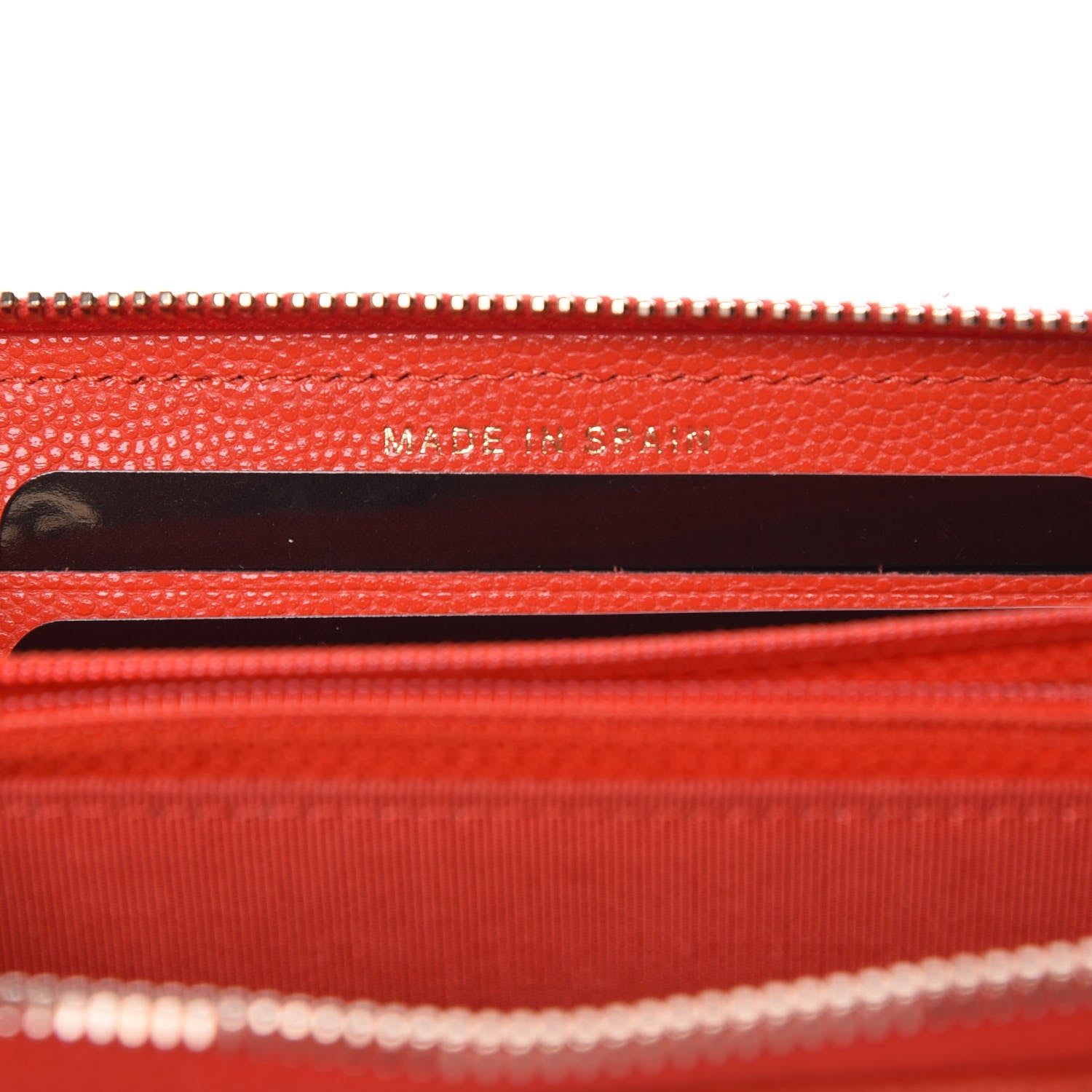 Chanel Caviar Quilted Small Zip Around Wallet Red 7 of 9