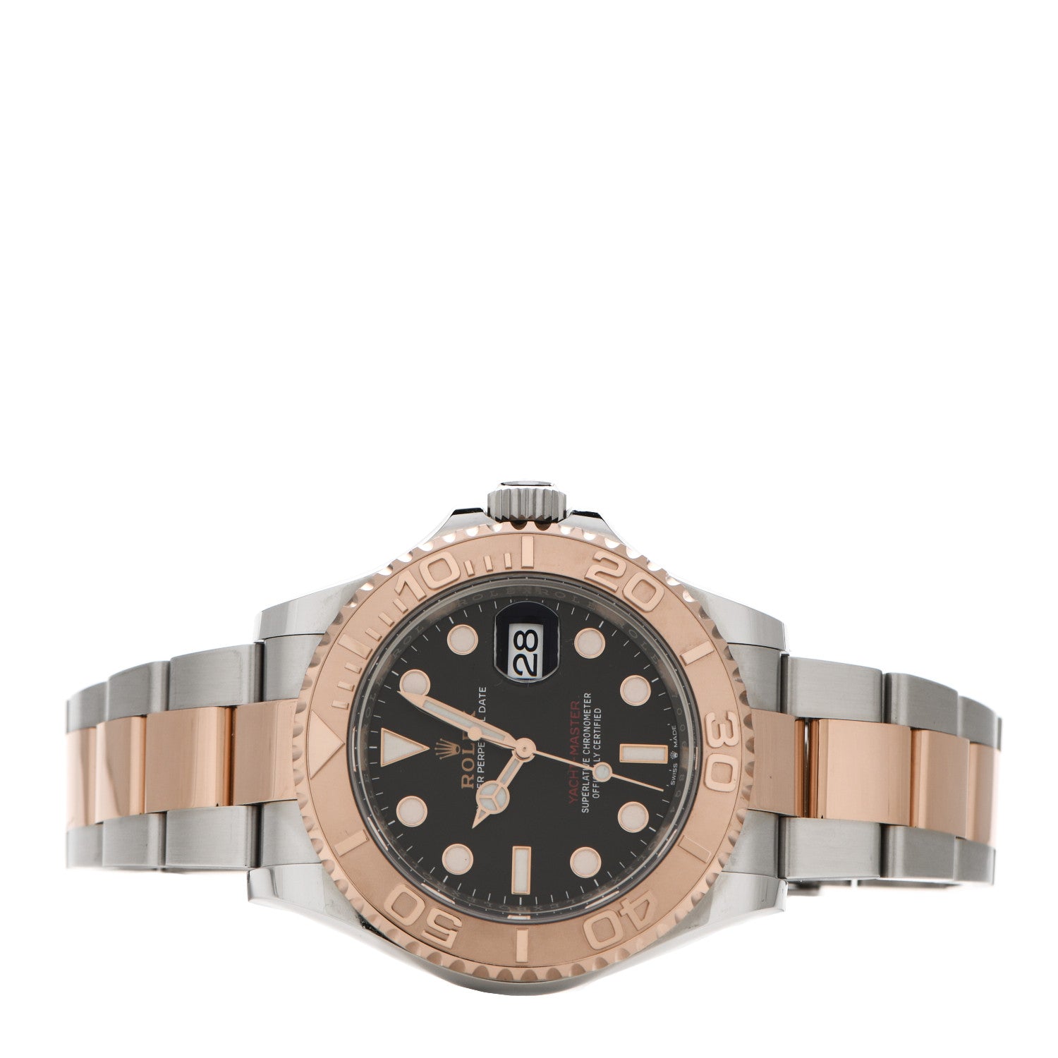 Rolex Stainless Steel 18K Everose Gold 40mm Yacht-Master Watch Black 126621 2 of 5