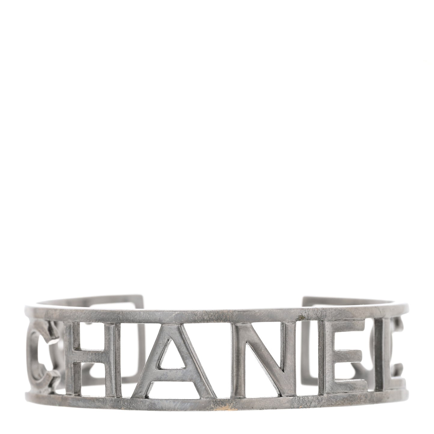 Ruthenium Logo Cuff Bracelet