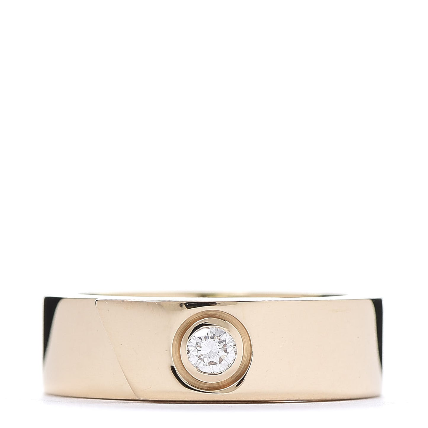 18K Yellow Gold Diamond Anniversary Band Ring 48 4.5