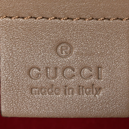 Gucci Velvet Matelasse Medium GG Marmont Shoulder Bag Taupe 6 of 10