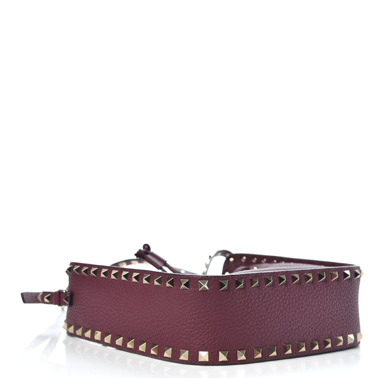 Valentino Garavani Alce Printed Calfskin Rockstud Bucket Bag Garnet 4 of 9