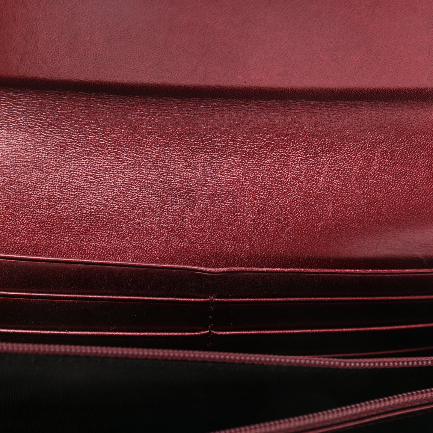 Shine Guccissima Lovely Heart Continental Wallet Scarlatto