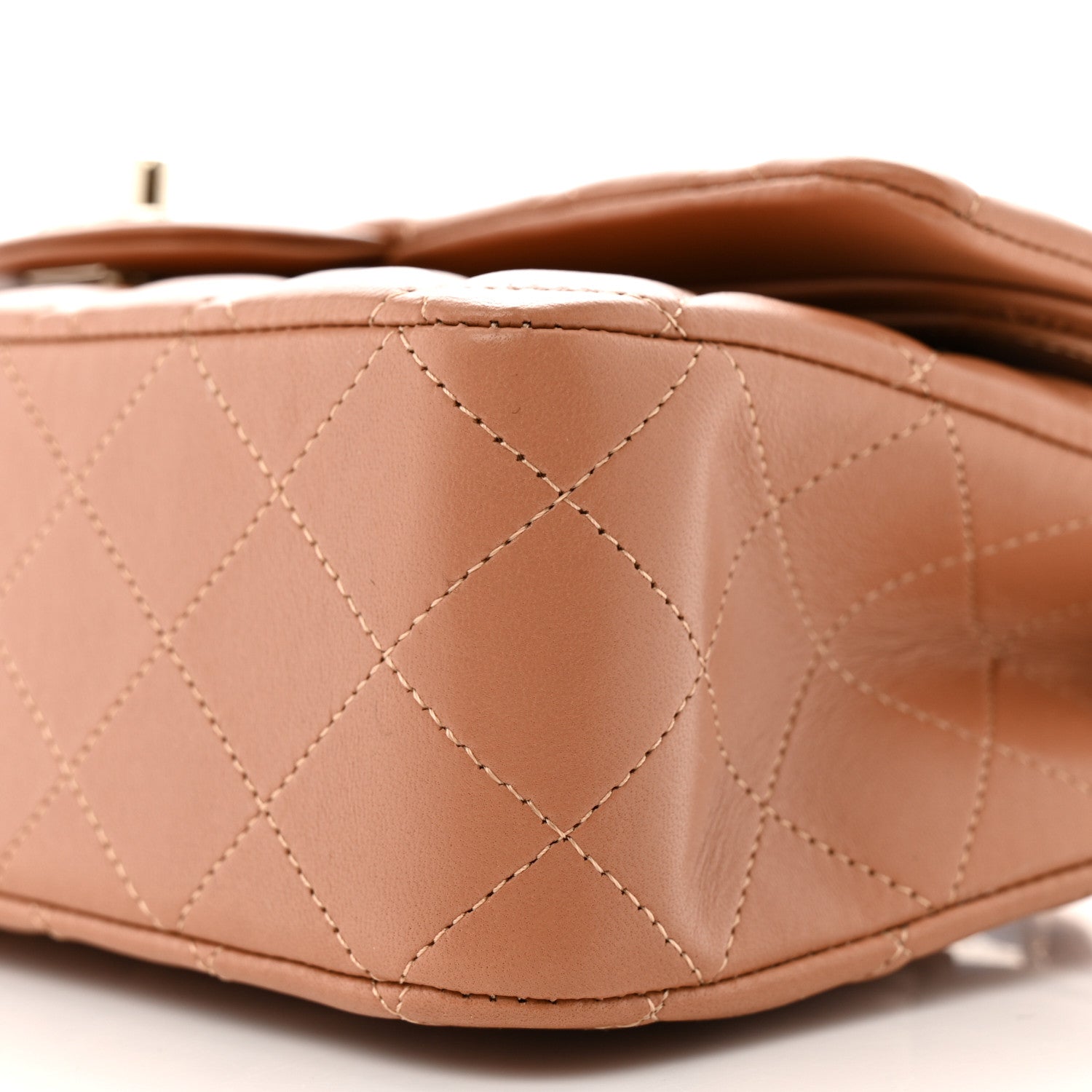 Chanel Lambskin Quilted Medium Double Flap Brown 10 of 10
