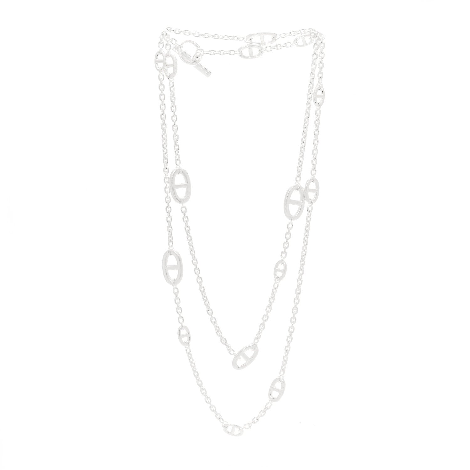 Hermes Sterling Silver Farandole Necklace 120 3 of 6