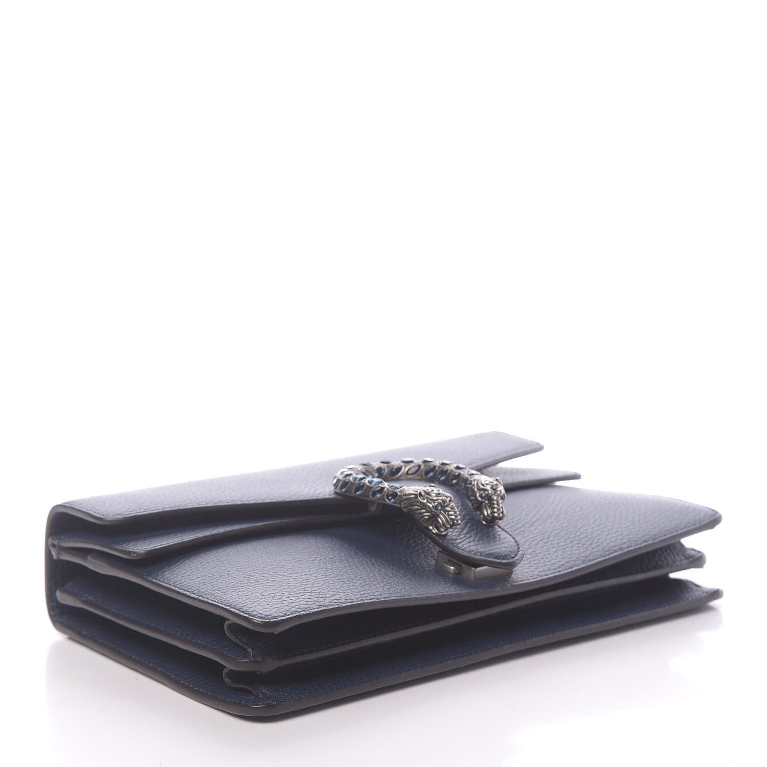 Gucci Dollar Calfskin Crystal Small Dionysus Shoulder Bag Blue Agata Montana Sapphire 4 of 10