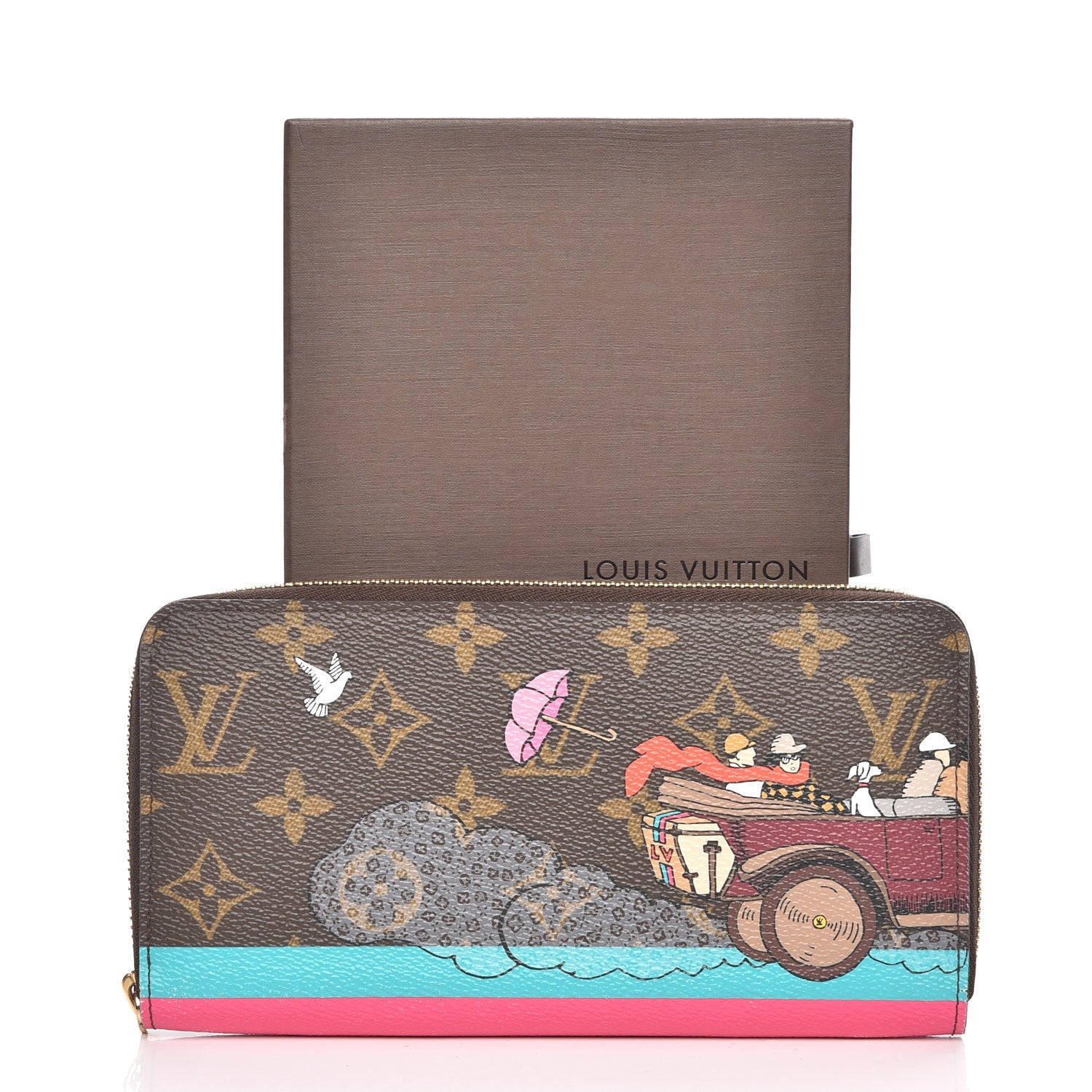 Louis Vuitton Monogram 2015 Christmas Animation Zippy Wallet Hibiscus 9 of 9