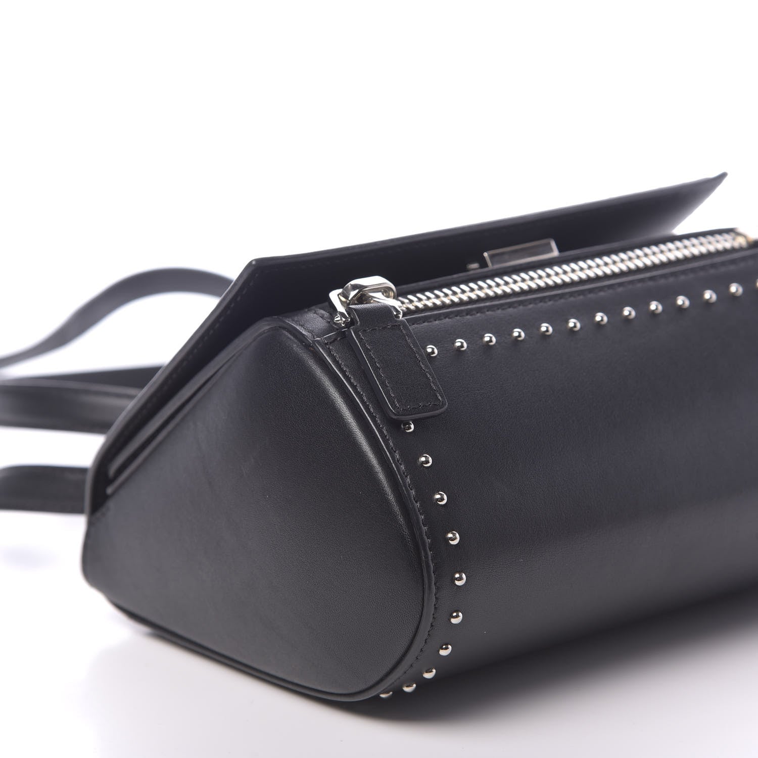 Givenchy Calfskin Studded Mini Pandora Box Crossbody Bag Black 8 of 12