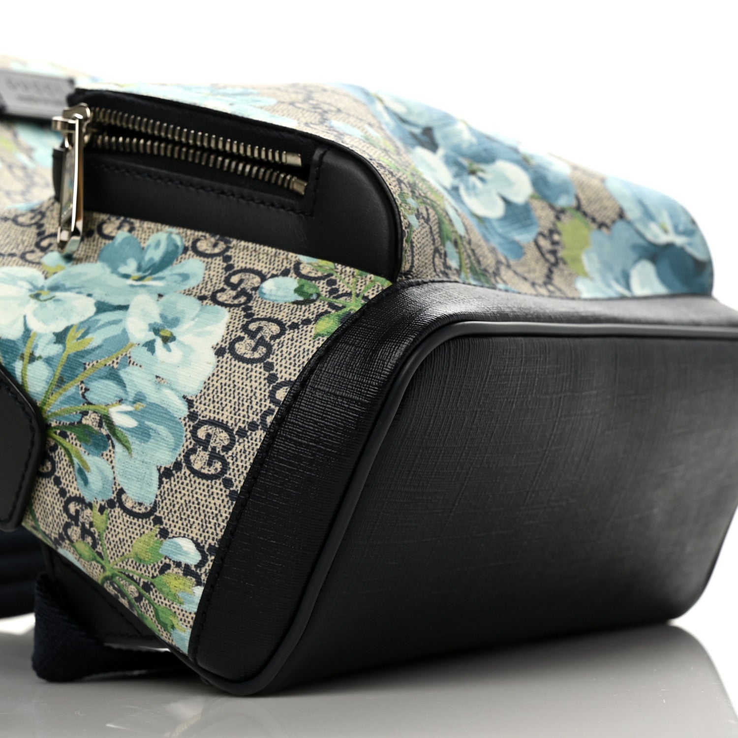 Gucci GG Supreme Monogram Blooms Small Day Backpack Blue 9 of 10