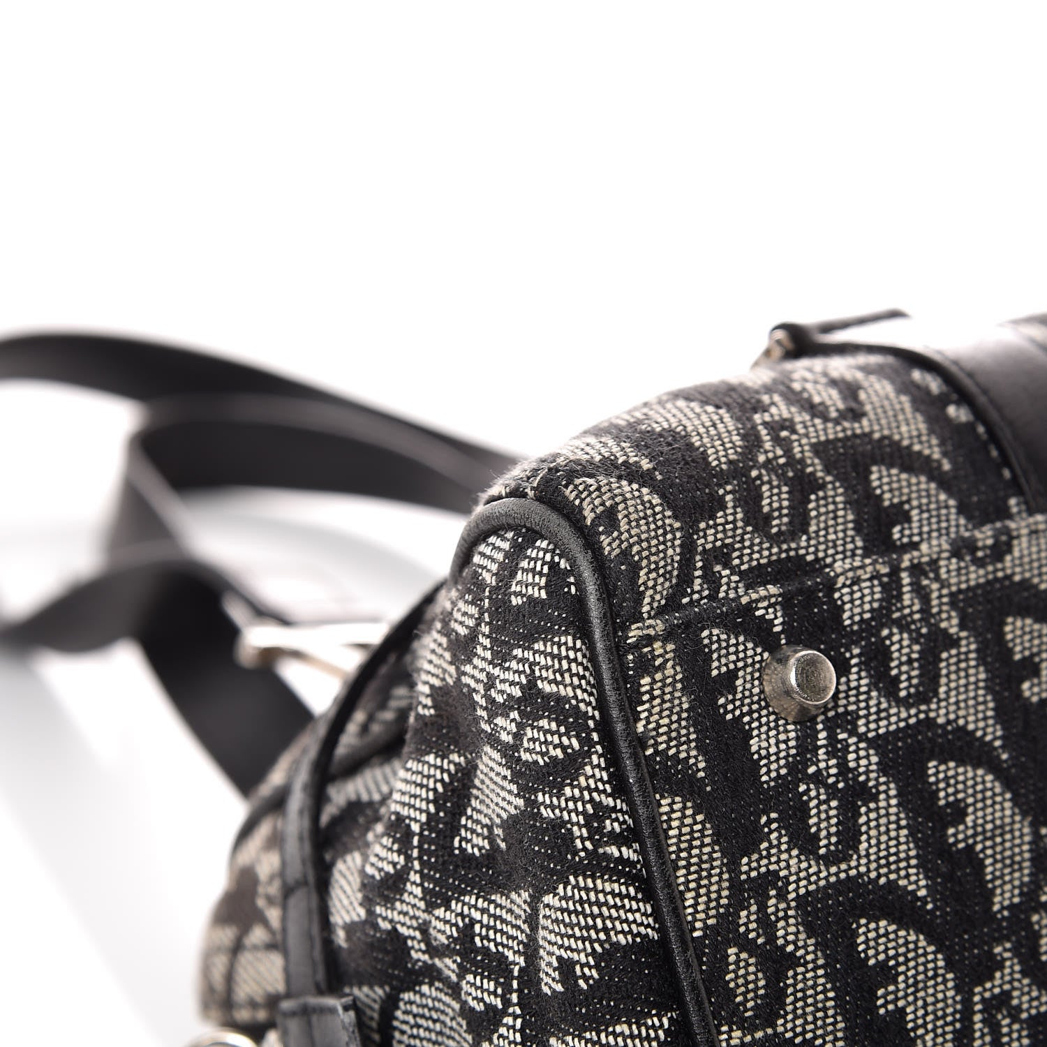 Christian Dior Denim Monogram Charms Shoulder Bag Black 14 of 16