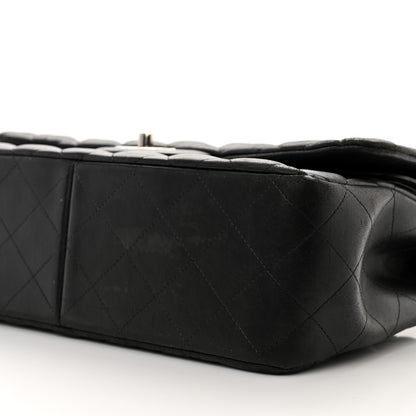 Chanel Lambskin Quilted Jumbo Double Flap Black 10 of 20