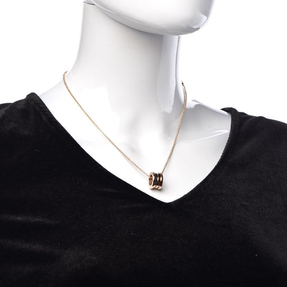 Bulgari 18K Rose Gold B.Zero1 Pendant Necklace 2 of 8