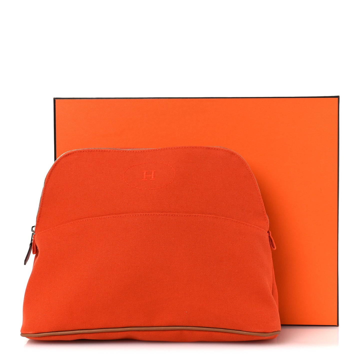 Cotton Canvas Bolide Travel Cosmetic Pouch Feu