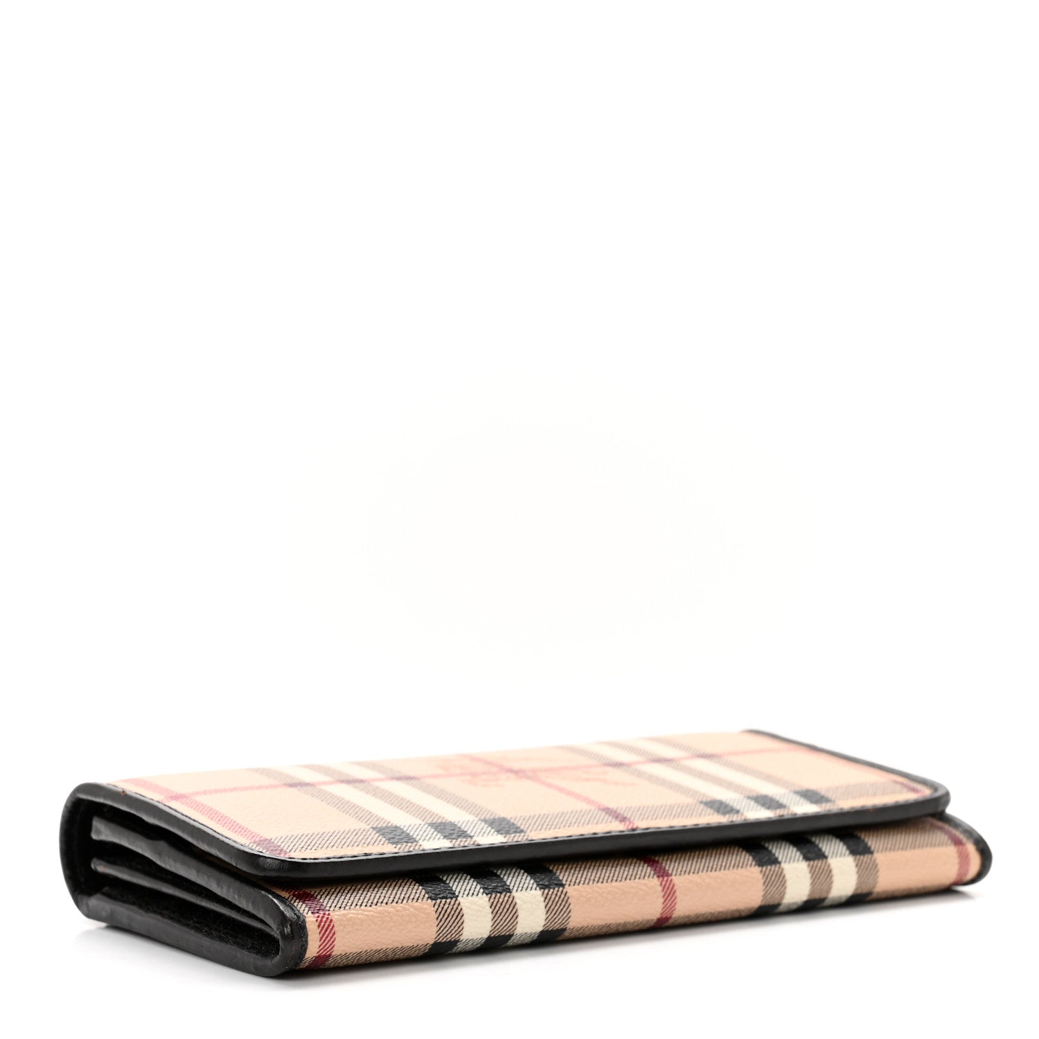 Burberry Haymarket Check Penrose Continental Wallet Chocolate 4 of 6