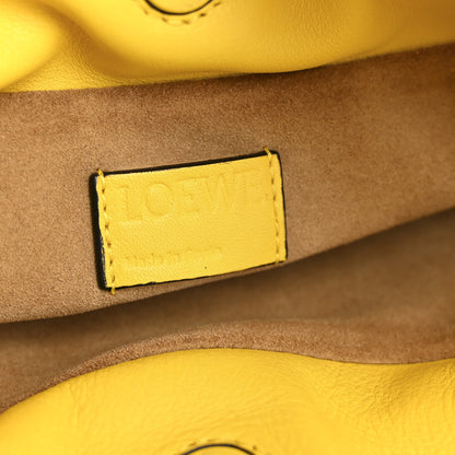 Loewe Calfskin Mini Flamenco Knot Clutch Mustard 6 of 12