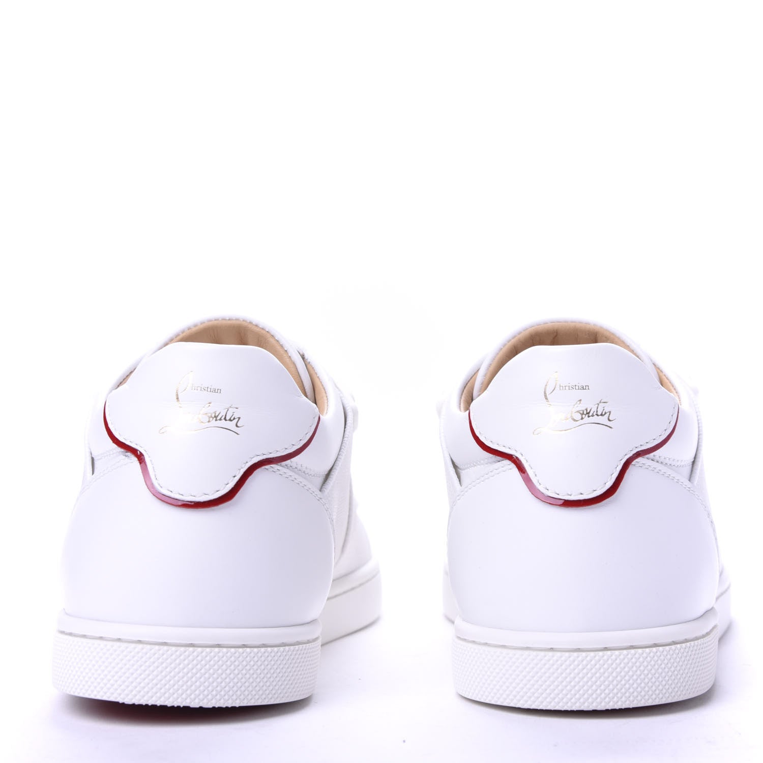 Christian Louboutin Calfskin Elastikid Donna Flat Sneakers 35 Bianco 6 of 9