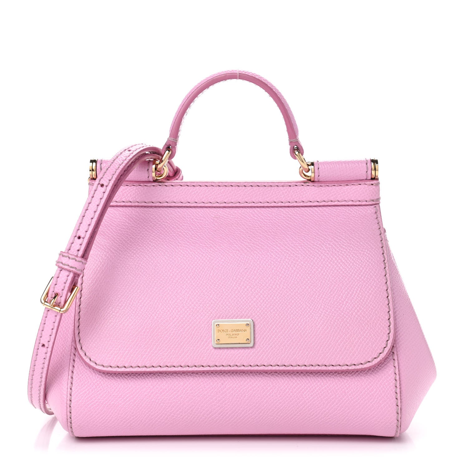 Dolce & Gabbana Dauphine Mini Miss Sicily Satchel Rosa Chiaro 1 of 6