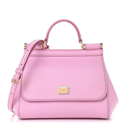 Dolce & Gabbana Dauphine Mini Miss Sicily Satchel Rosa Chiaro 1 of 6