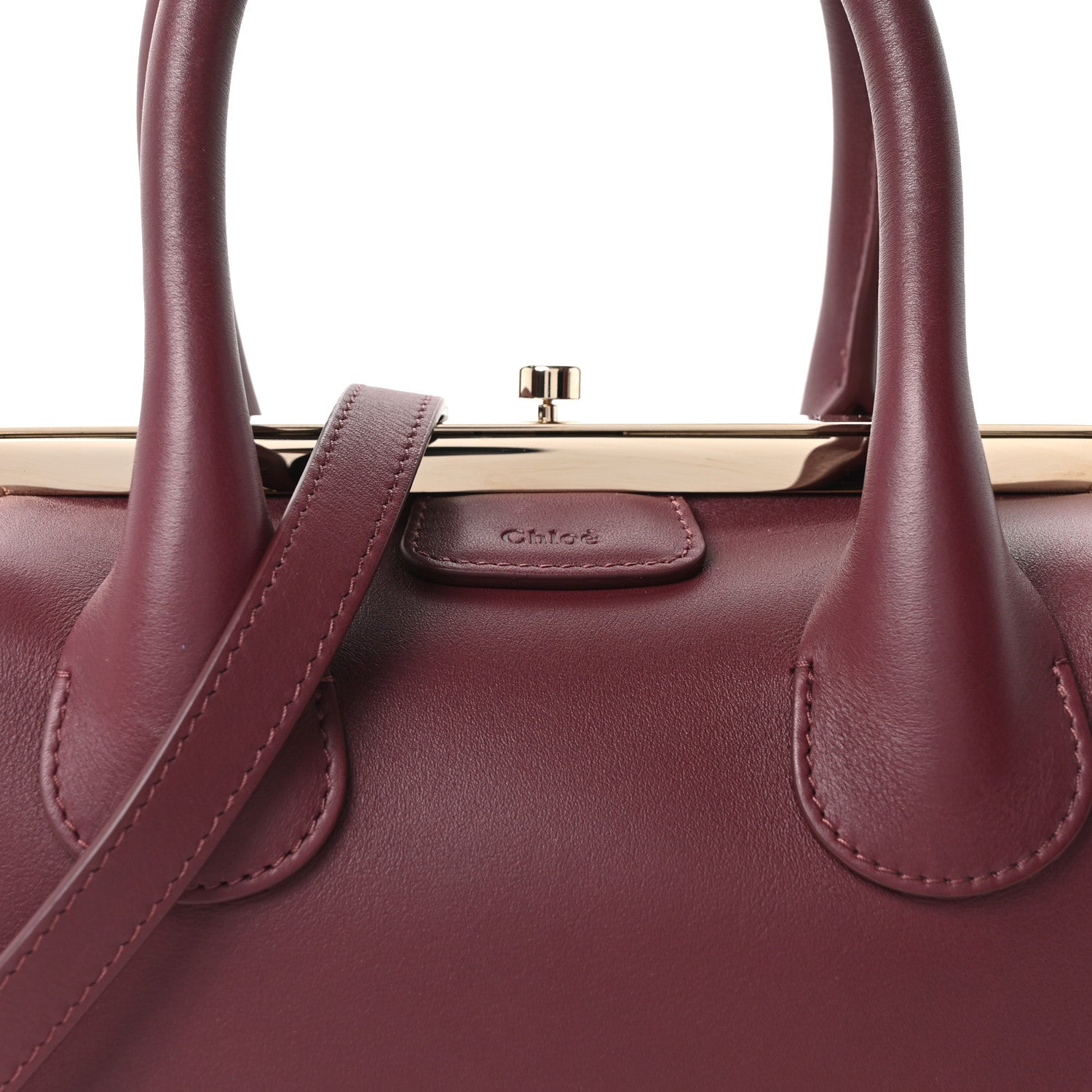 Chloe Calfskin Small Joyce Burgundy 7 of 9