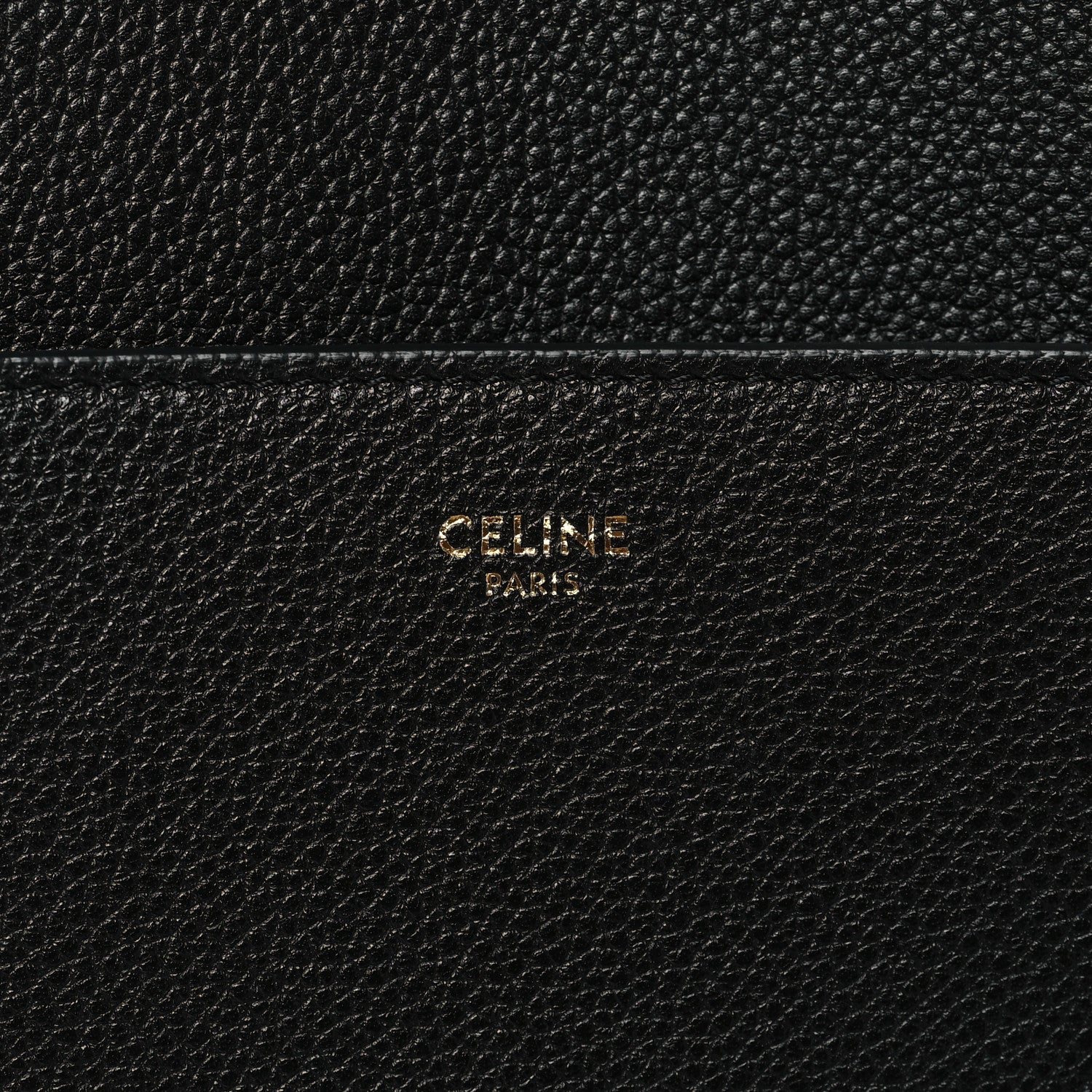 Celine Soft Grained Calfskin Sangle Bucket Bag Black 6 of 8
