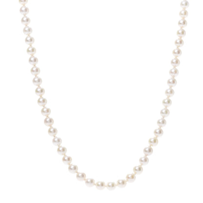 Mikimoto 18K Yellow Gold Akoya Pearl 5-5.5mm Strand Necklace 18" 1 of 5