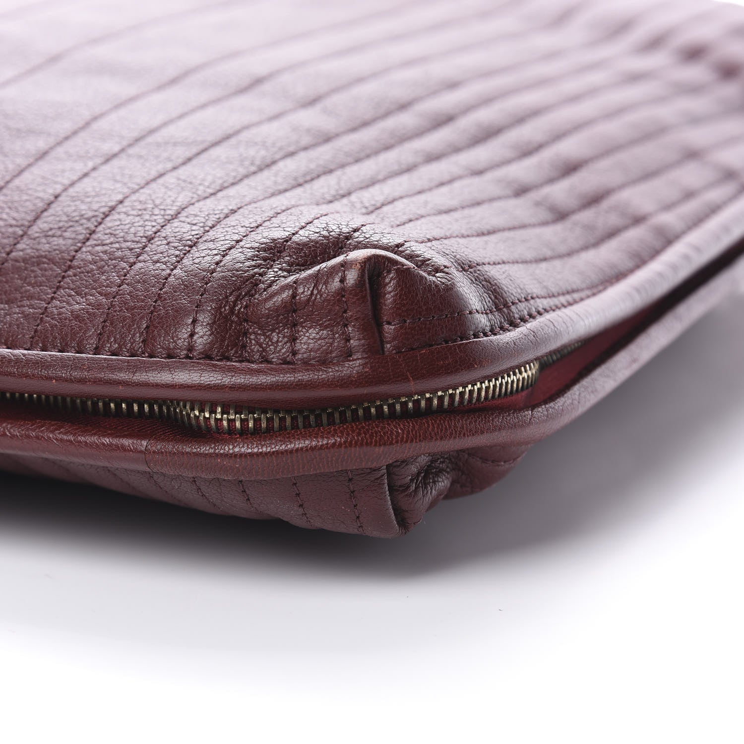 Lanvin Goatskin Amalia Bucket Bag Aubergine 10 of 10