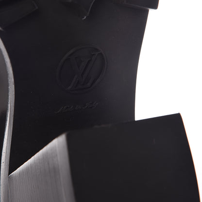 Louis Vuitton Patent Monogram Limitless Ankle Boots 41 Black 6 of 9