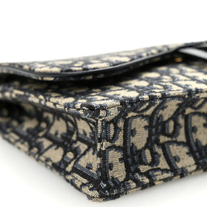 Christian Dior Oblique Saddle Chain Pouch Blue 9 of 11