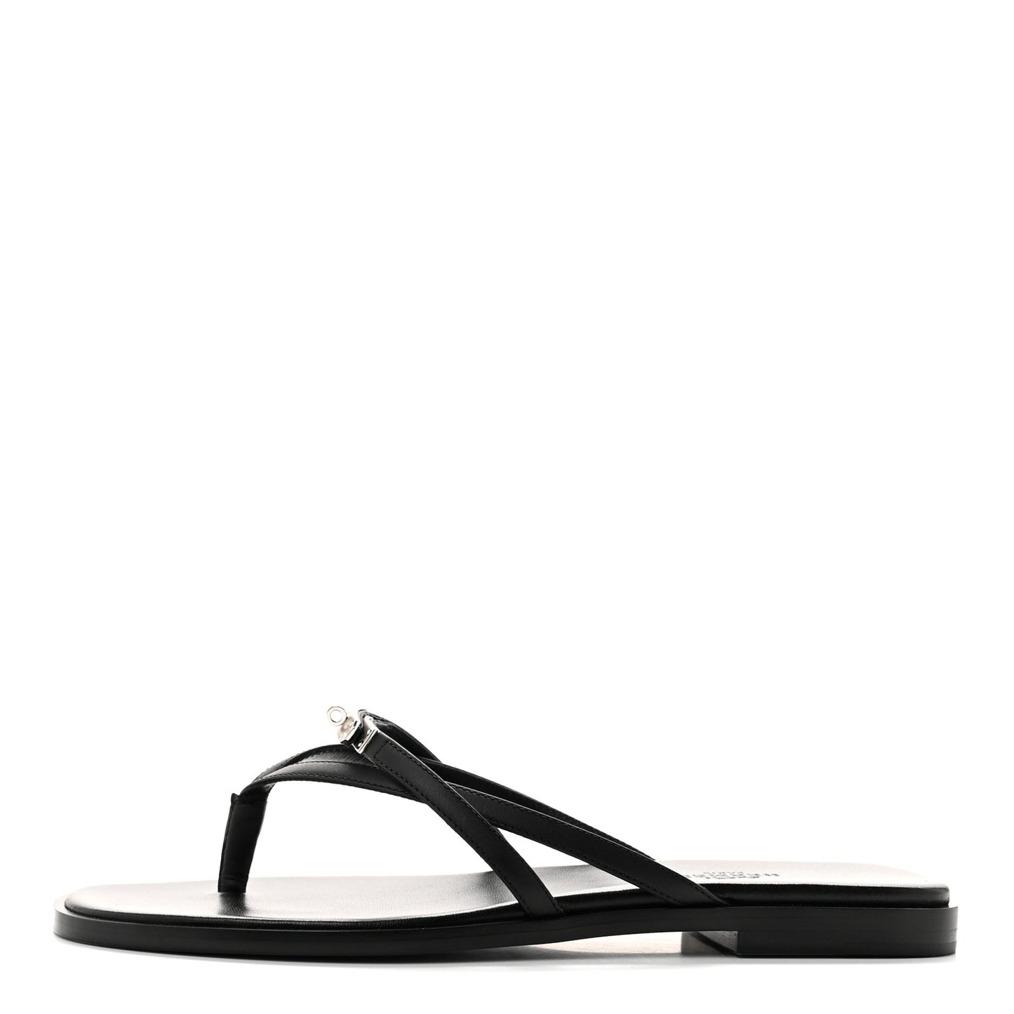 Calfskin Miss Sandals 38 Black