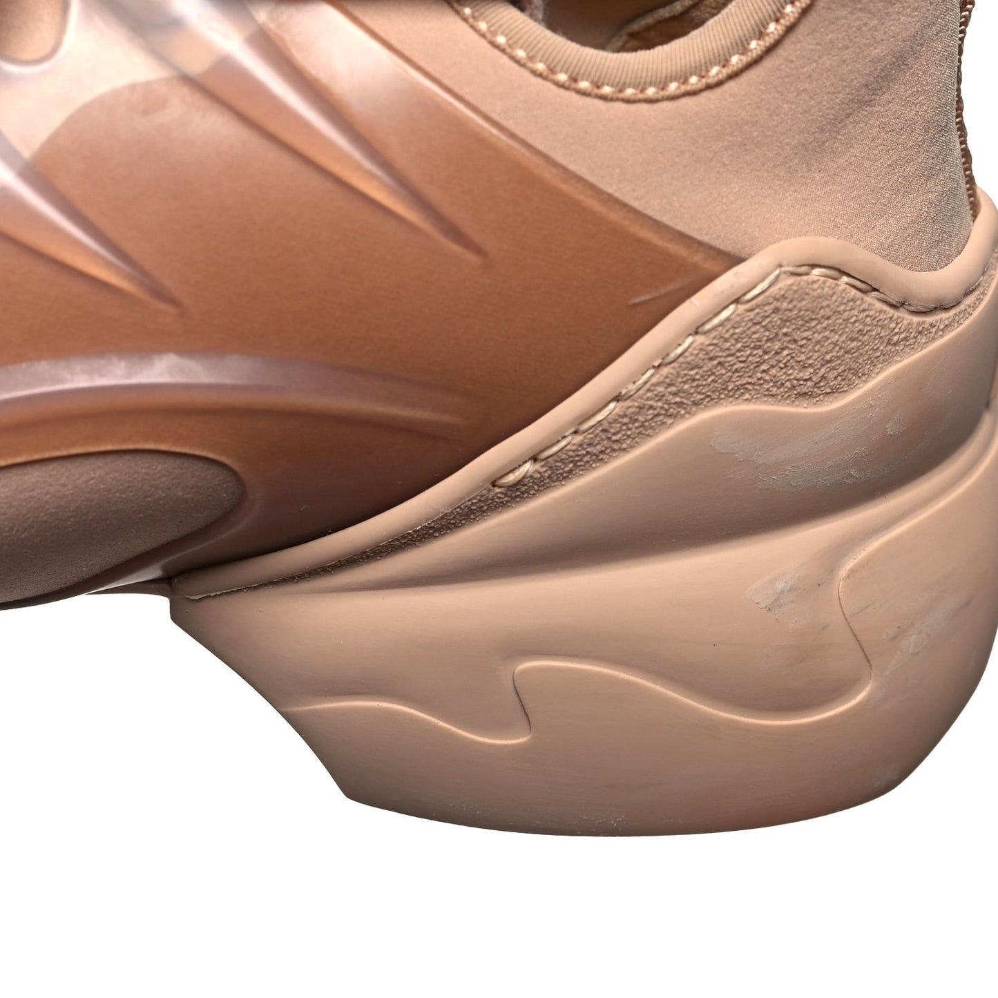 Neoprene Rubber Womens D-Connect Sneakers 38 Nude