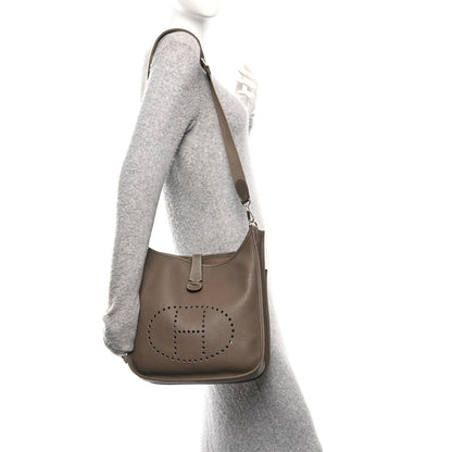 Hermes Taurillon Clemence Evelyne III GM Etoupe 2 of 10