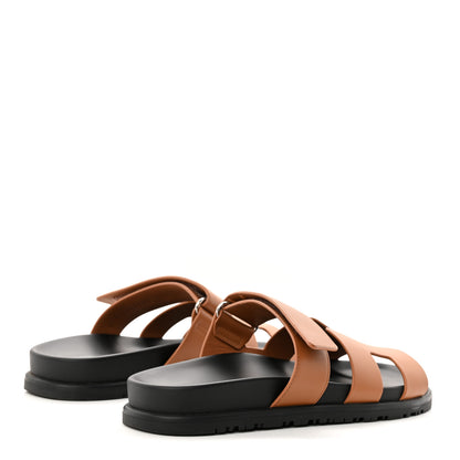 Hermes Calfskin Womens Chypre Sandals 36 Naturel 4 of 10