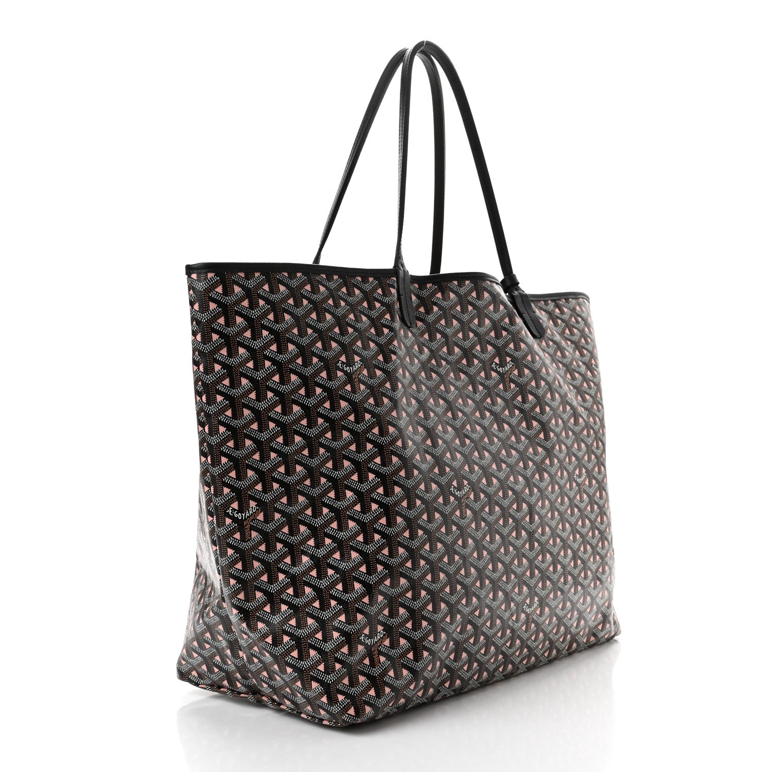 Goyard Goyardine Saint Louis Claire Voie GM Black Pink 4 of 11