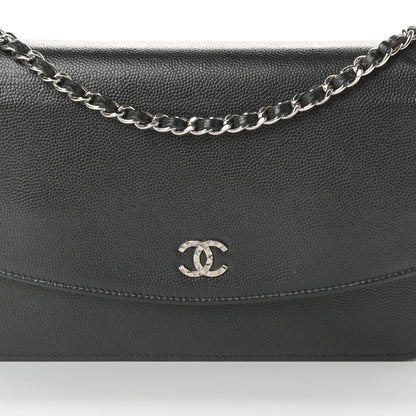 Chanel Caviar Sevruga Wallet On Chain WOC Black 9 of 14