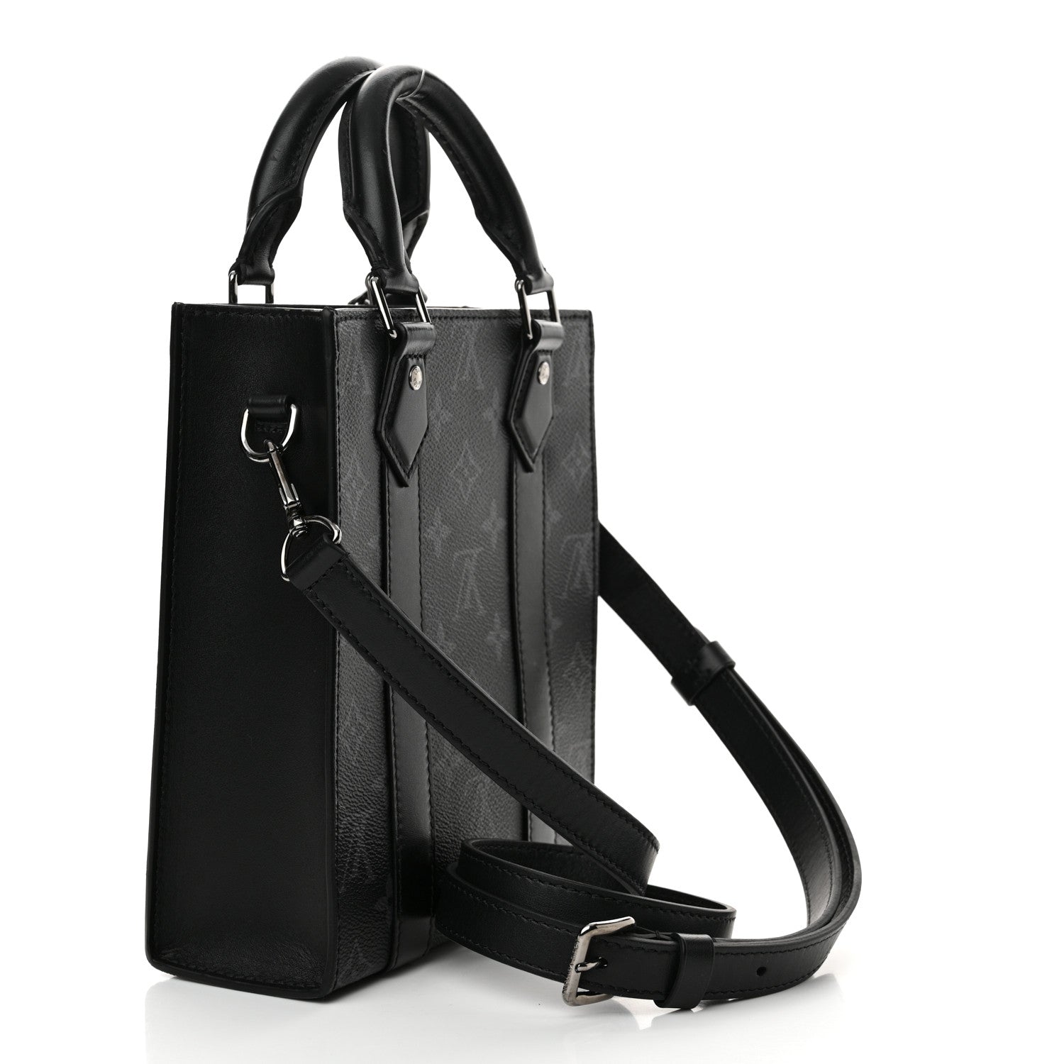 Louis Vuitton Monogram Eclipse Sac Plat Cross 3 of 11