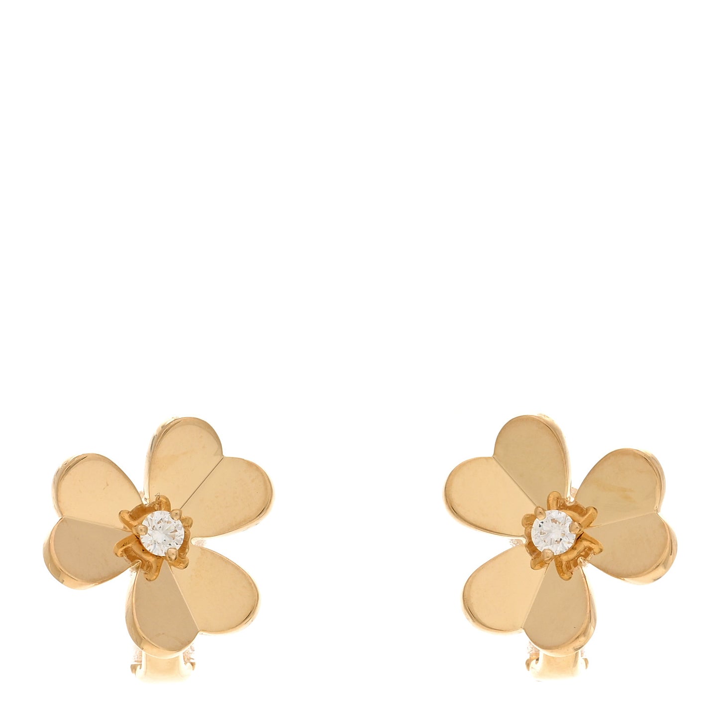 18K Yellow Gold Diamond Small Frivole Earrings