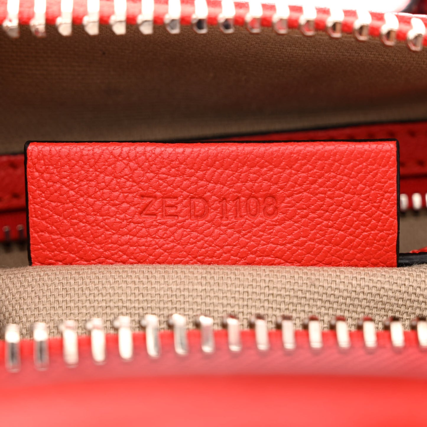 Sugar Goatskin Mini Antigona Pop Red