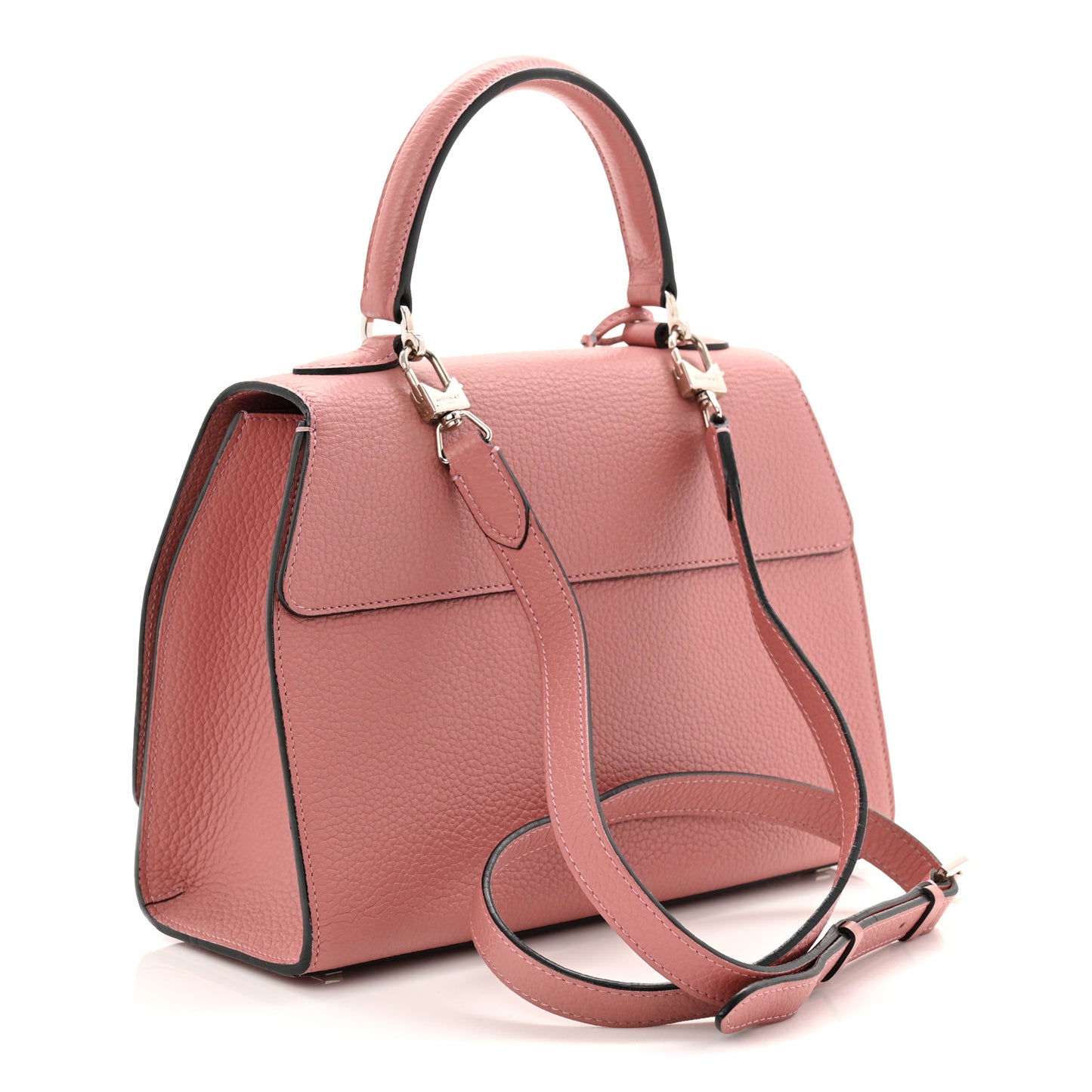 Carat Calfskin Rejane PM Rose Ocean