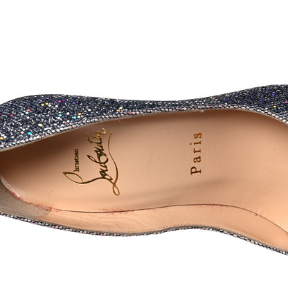 Christian Louboutin Seava Glitter Disco Ball Fetish Peep 140 Pumps 35 Multicolor 7 of 8
